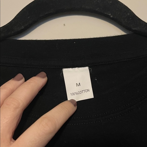 TikTok Shop Black Men's T-Shirt with Jesus 100% Cotton - Picture 2 of 4